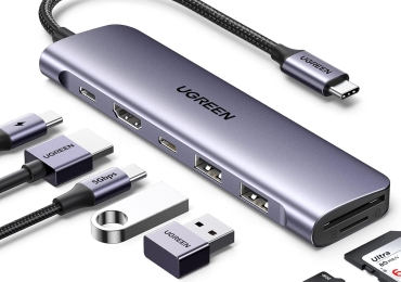 UGREEN USB C Hub – 7-i-1 Multifunktionell Adapter för MacBook, iPad, Steam Deck & Mer 🔌✨